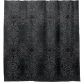 Solid Black Shower Vorhang Art 2 (Vorderseite)