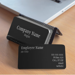 Solid Black Visitenkarte