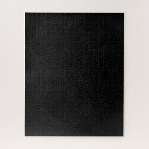 Solid Black with Dark Grey Geometric Illusion Puzzle