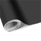 Solid Black Wrapping Paper Geschenkpapier (Rolleneckpunkt)