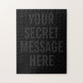 Solid Black Your Secret Message | Jigsaw Puzzle (Vertikal)