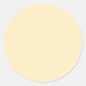 Solid blonde beige runder aufkleber (Vorderseite)
