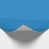 Solid Blue Geschenkpapier (Ecke)