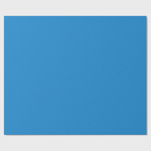 Solid Blue Geschenkpapier (Flach)