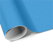 Solid Blue Geschenkpapier (Rolleneckpunkt)