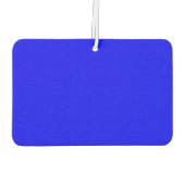 Solid Blue Landscape Rectangle Autolufterfrischer (Rückseite)