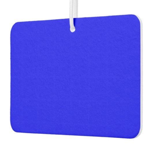 Solid Blue Landscape Rectangle Autolufterfrischer (Links)