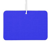 Solid Blue Landscape Rectangle Autolufterfrischer (Vorderseite)