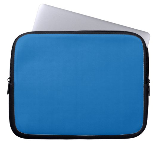 Solid Blue Laptopschutzhülle (Vorderseite)