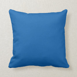 Solid Blue Throw Kissen