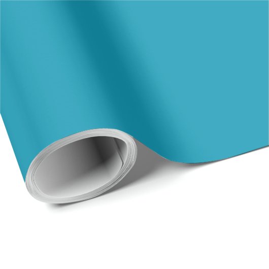 Solid bondi aquamarin blau geschenkpapier (Rolleneckpunkt)