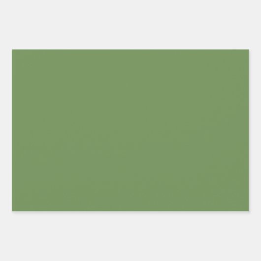 Solid Boston Farn rustikal grün Geschenkpapier Set (Vorderseite 3)