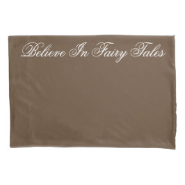 Solid braun mit Trpografie Kissenbezug