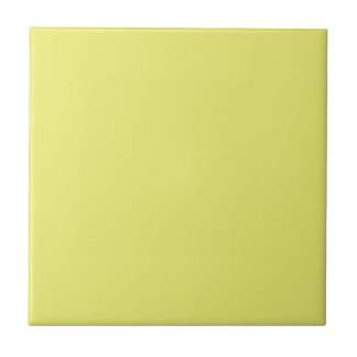 Solid Bright Lemon Yellow Tile Fliese