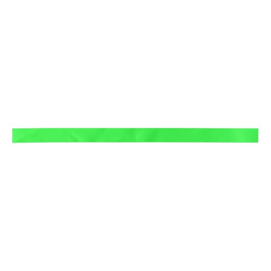 Solid Bright Lime Green Satinband (Vorderseite)