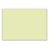 Solid Bright Limone Farbe Tischnummer (Rückseite)
