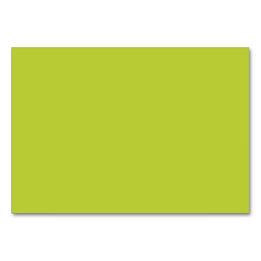 Solid Bright Limone Farbe Tischnummer (Vorderseite)