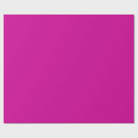 Solid Bright Magenta Geschenkpapier (Flach)