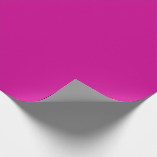 Solid Bright Magenta Geschenkpapier (Ecke)
