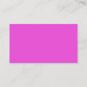 Solid-Bright-Pink-Visitenkarten Visitenkarte (Rückseite)