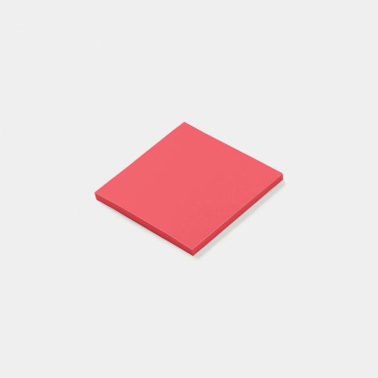 Solid Bright Red Color | Hex# EF3340 Post-it Klebezettel (angewinkelt)
