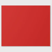 Solid Bright Red Geschenkpapier (Flach)
