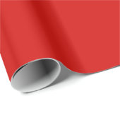 Solid Bright Red Geschenkpapier (Rolleneckpunkt)