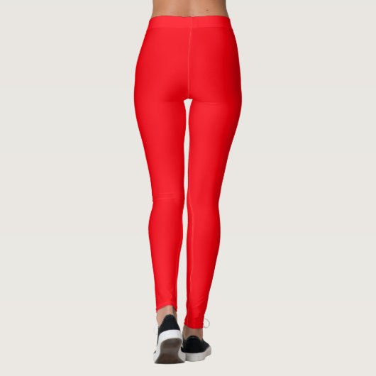 Solid Bright Red Leggings (Rückseite)