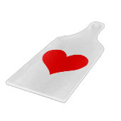 Solid Bright Red Niedlich Heart Schneidebrett (Ecke)