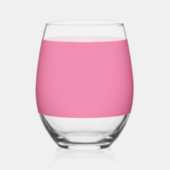 Solid Bright Roe Pink Glass Weinglas Ohne Stiel (Links)