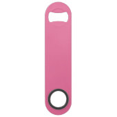 Solid Bright Rose Pink Opener Speed Flaschenöffner (Vorderseite)