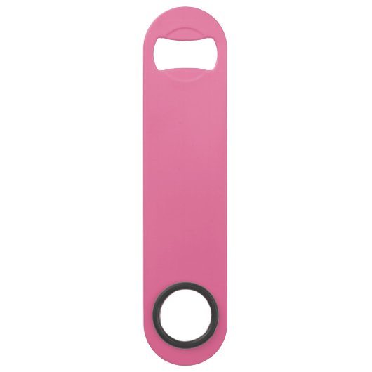 Solid Bright Rose Pink Opener Speed Flaschenöffner (Vorderseite)