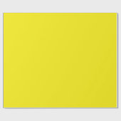 Solid bright sunny yellow geschenkpapier (Flach)