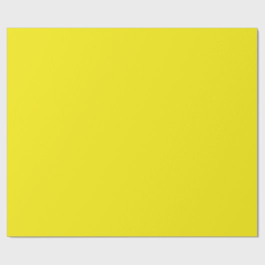 Solid bright sunny yellow geschenkpapier (Flach)