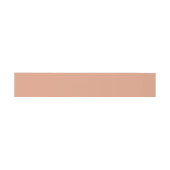 Solid Brown Beige Farbe | Hex# E3A184 Einladungsbanderole (Flach)