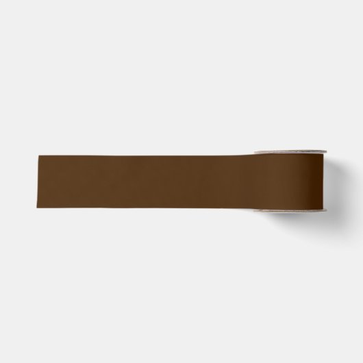 Solid Brown Ribbon Ripsband (Vorderseite)