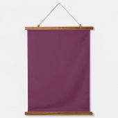 Solid Burgund 26"x36" Vertikal Wandteppich Mit Holzrahmen (Vorderseite)