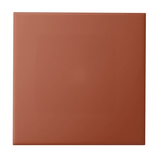 Solid Burnt Orange Fliese (Vorderseite)
