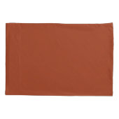 Solid Burnt Orange Kissenbezug (Rückseite)