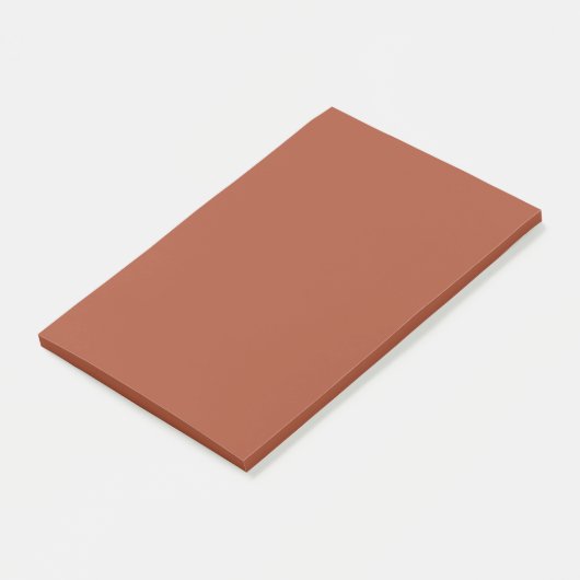 Solid Burnt Orange Post-it Klebezettel (angewinkelt)