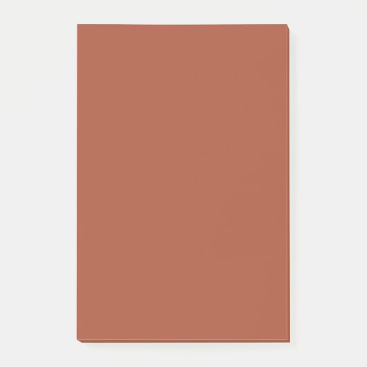 Solid Burnt Orange Post-it Klebezettel (Vorderseite)