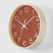 Solid Burnt Orange Uhr (Winkel)