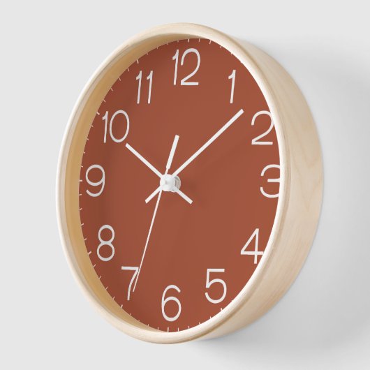 Solid Burnt Orange Uhr (Winkel)