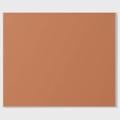 Solid Burnt Sienna Farbe Geschenkpapier (Flach)