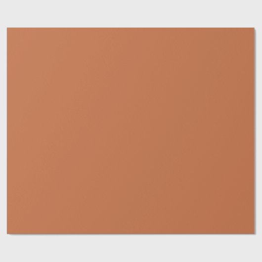 Solid Burnt Sienna Farbe Geschenkpapier (Flach)