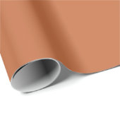 Solid Burnt Sienna Farbe Geschenkpapier (Rolleneckpunkt)
