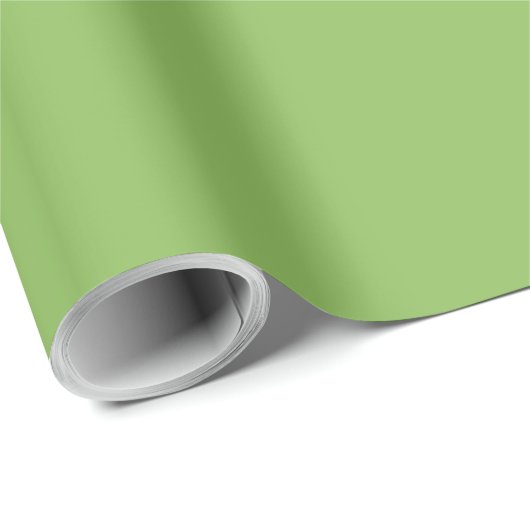 Solid cabbage green geschenkpapier (Rolleneckpunkt)