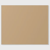Solid Camel Brown Geschenkpapier (Flach)