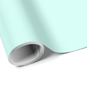Solid cameo green mint soft turquoise geschenkpapier (Rolleneckpunkt)