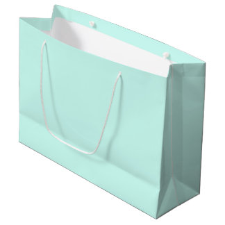 Solid cameo green mint soft turquoise große geschenktüte